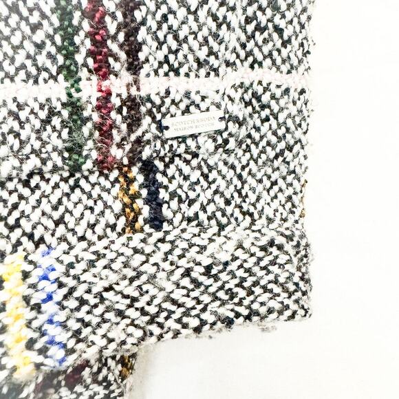 Scotch & Soda Souvenir des Alpes Tweed Plaid Woven Button Jacket Size Small - Picture 5 of 6